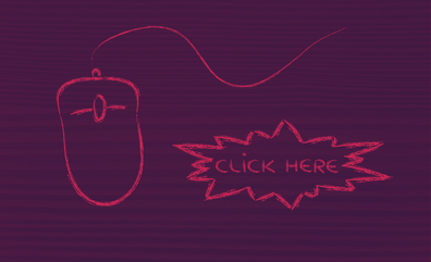 Chalck mouse with click here written next to it as a featured image for Improve Google Ads CTR With These 5 Quick Tips