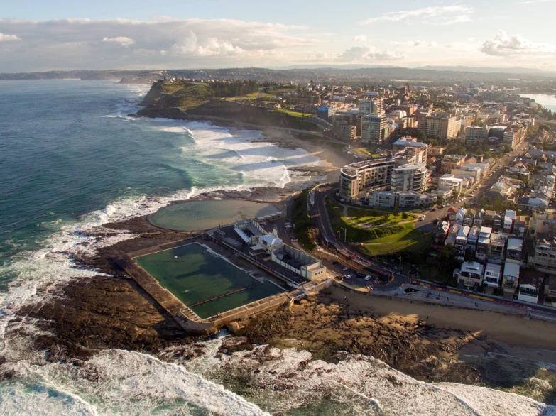 Aeriel view of Tynemouth.